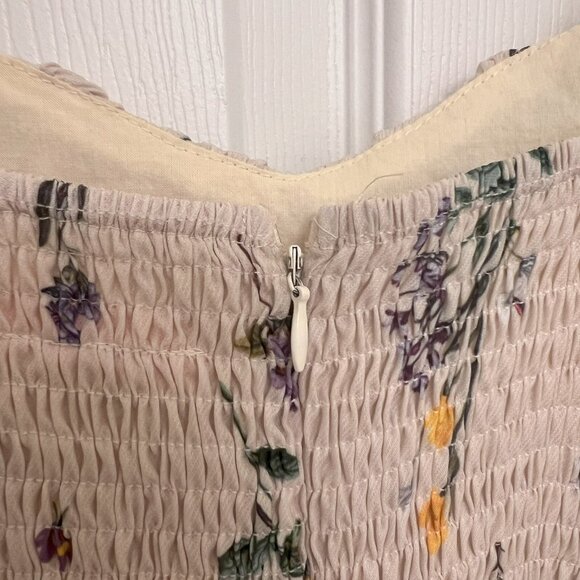 Butter Yellow Monaco Dress in Botanical Floral - Picture 4 of 5